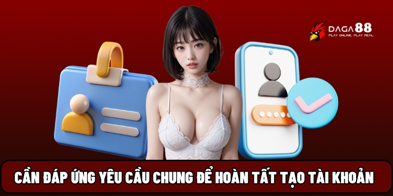 Cần đáp ứng yêu cầu chung để hoàn tất tạo tài khoản